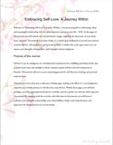 'Embracing Self-Love: A Journey Within' 30 Day Digital Journal